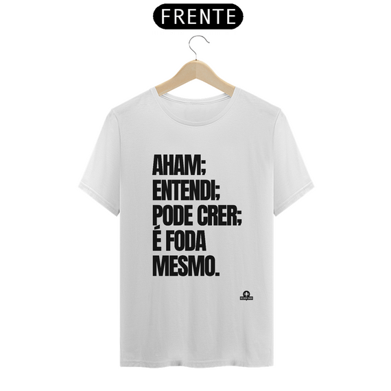 Camiseta com frase engraçada 