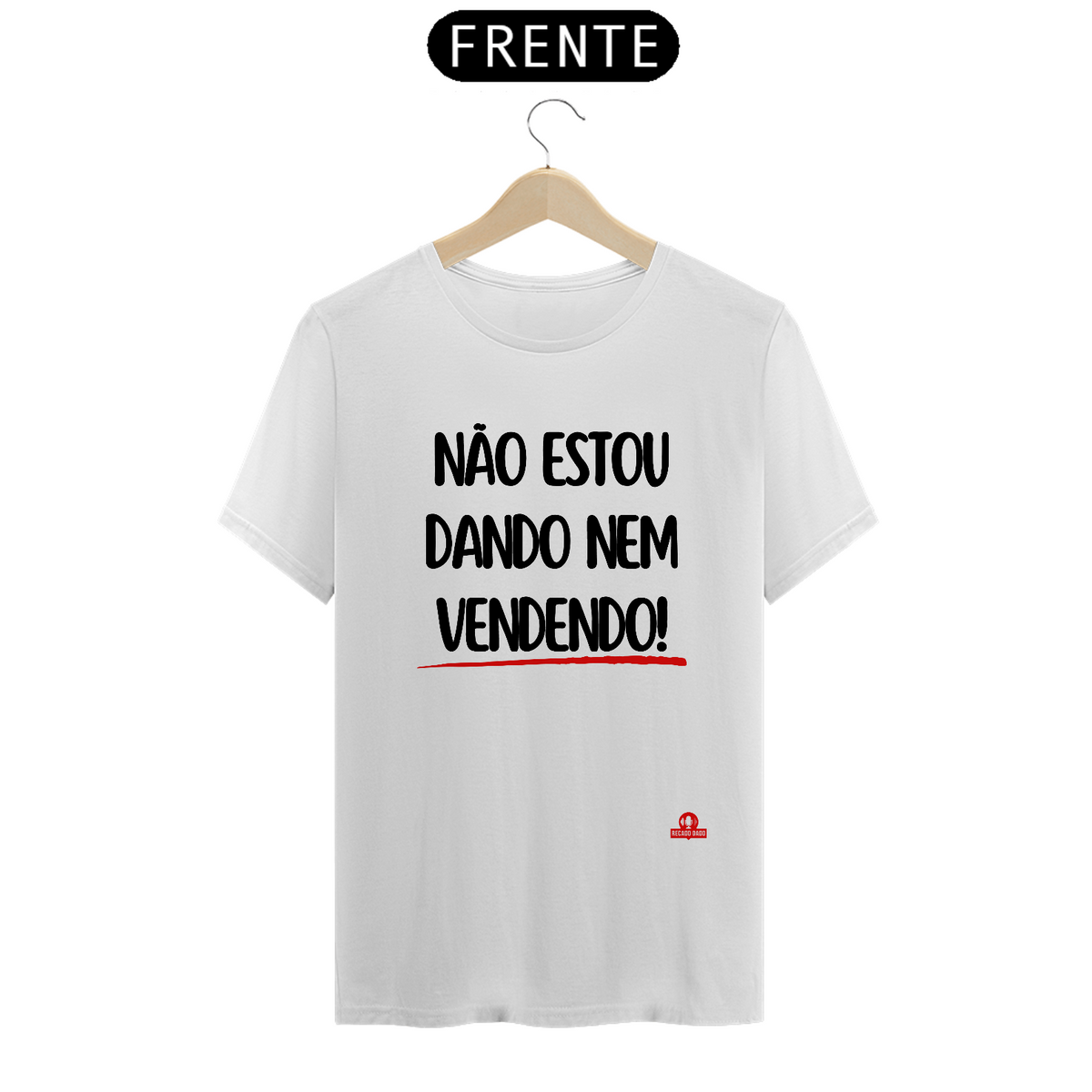 Nome do produto: Camiseta com frase divertida \