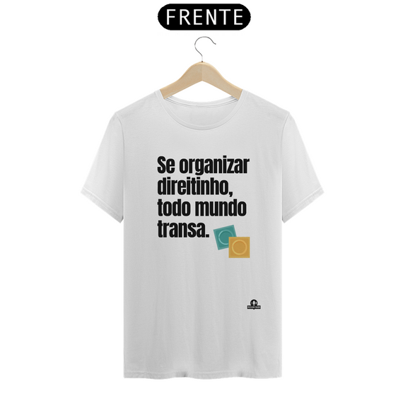 Camiseta com frase humor 