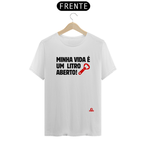 Camiseta hilária com frase 