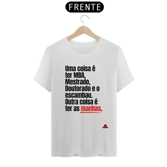 Camiseta com frase engraçada 