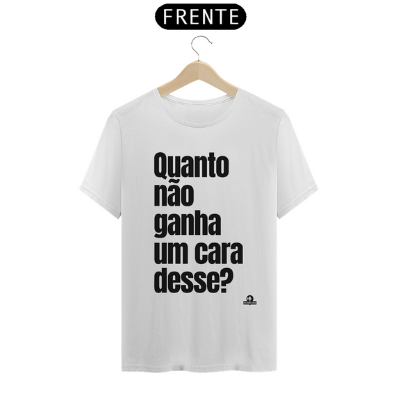 Camiseta com frase de humor 