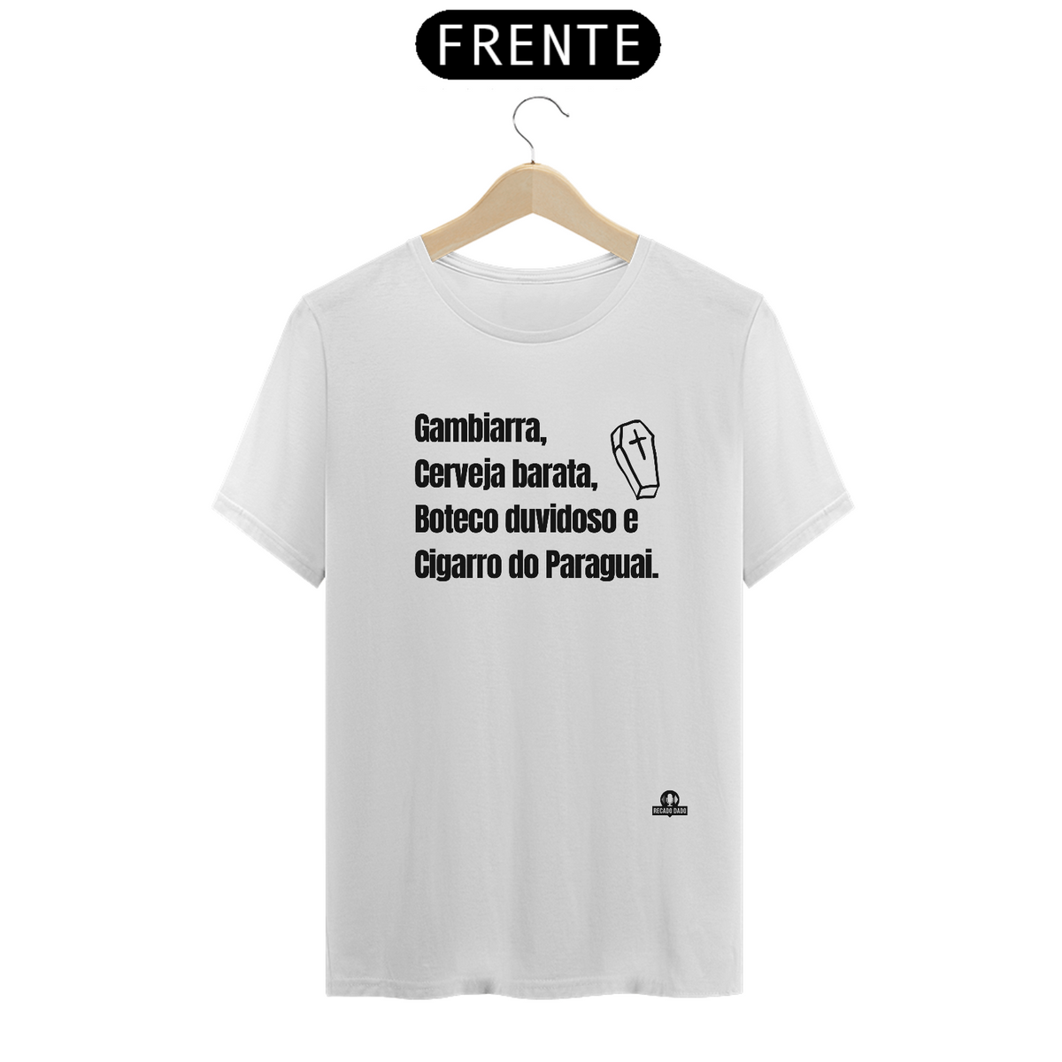 Nome do produto: Camiseta de botequeiro com frase \