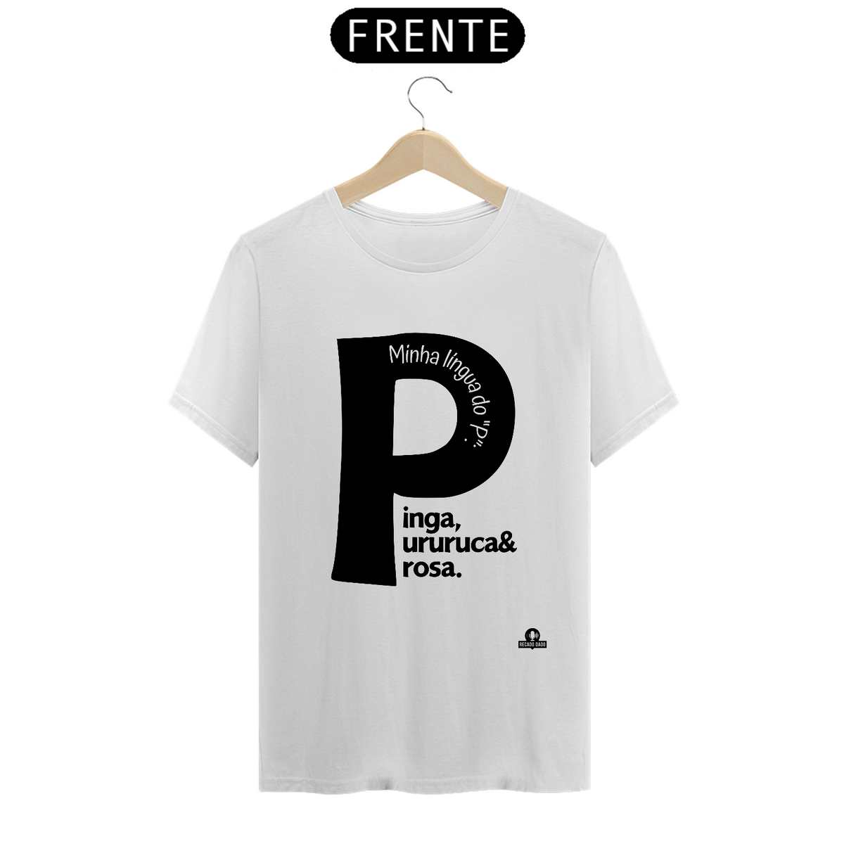 Nome do produto: Camiseta engraçada com a letra \