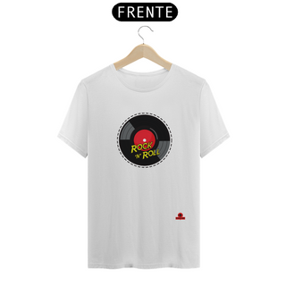 Nome do produtoCamiseta retrô com disco de vinil e frase 