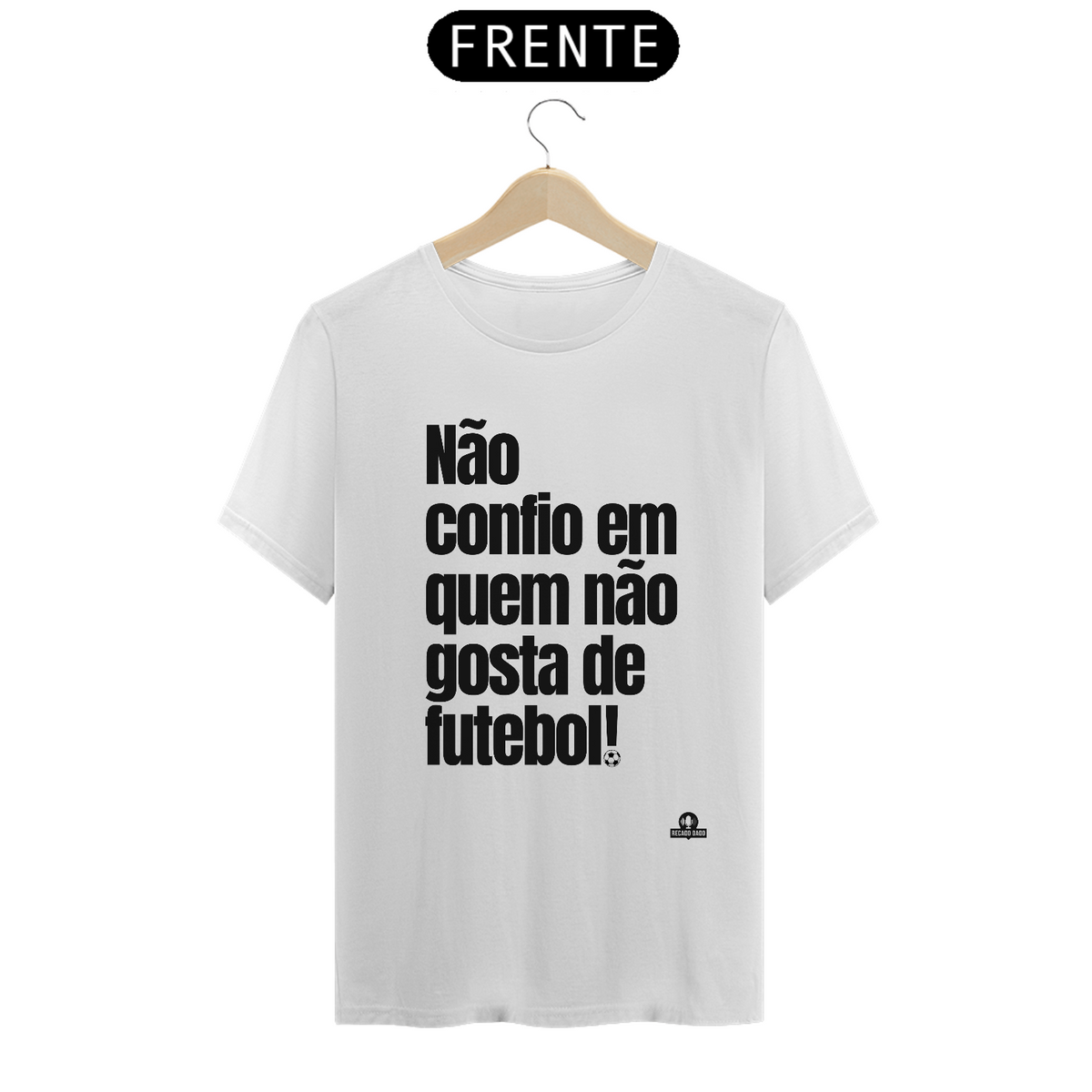 Nome do produto: Camiseta de torcedor com frase \