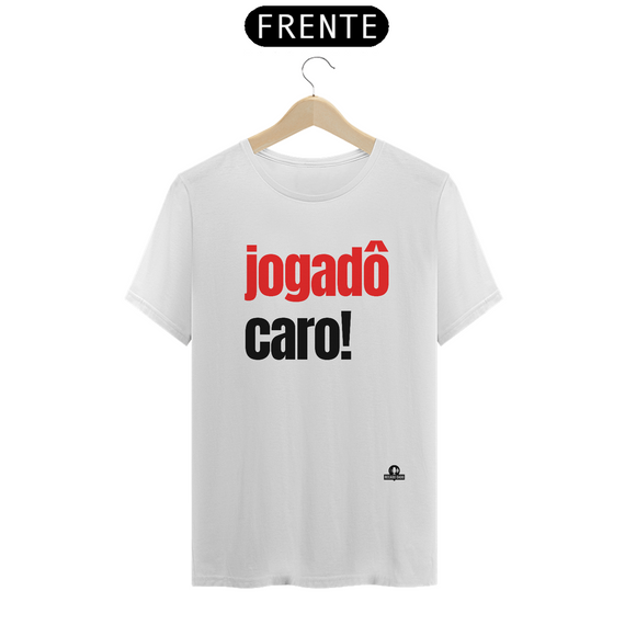 Camiseta engraçada de futebol com frase 