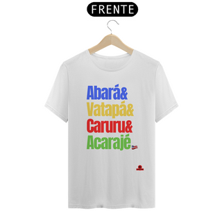 Nome do produtoCamiseta Delícias da Bahia, com a frase 