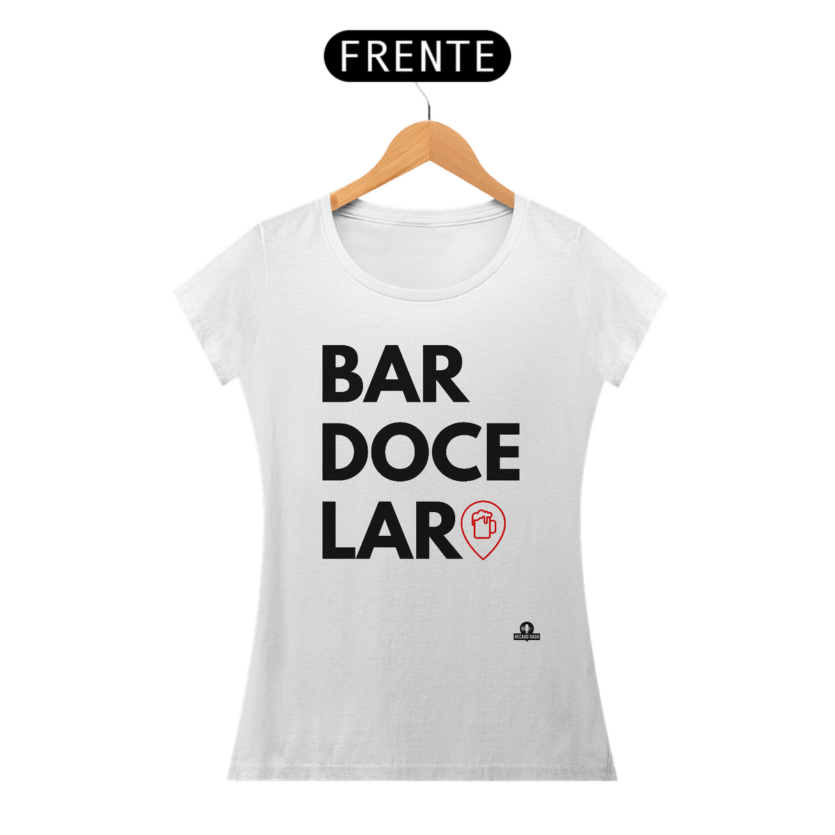 Nome do produto: Camiseta feminina com a frase \