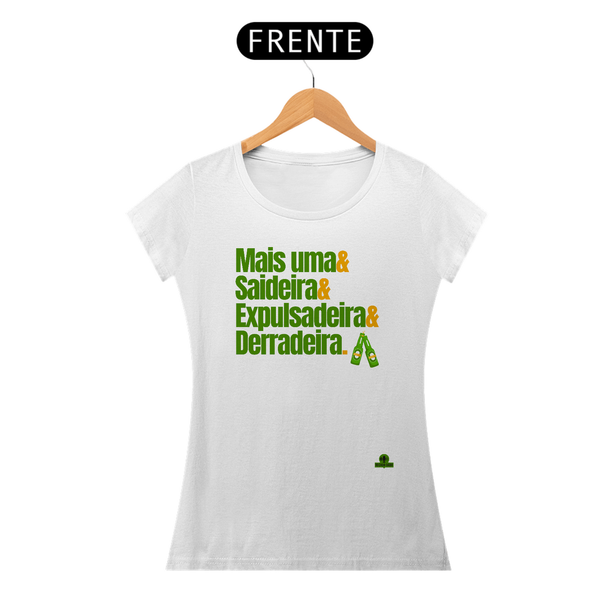 Nome do produto: Camiseta feminina de bar com frase \