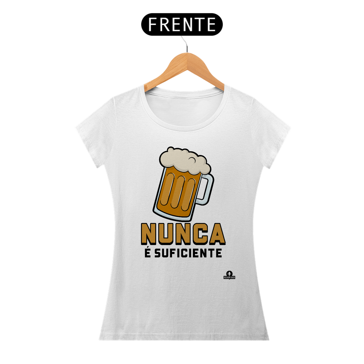 Nome do produto: Camiseta feminina de boteco e frase \