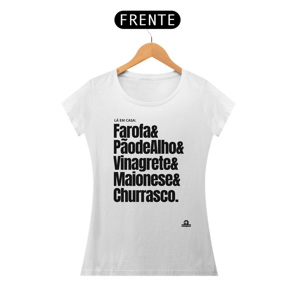 Nome do produto: Camiseta feminina com frase \