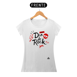 Nome do produtoCamiseta feminina rock caveira com frase 