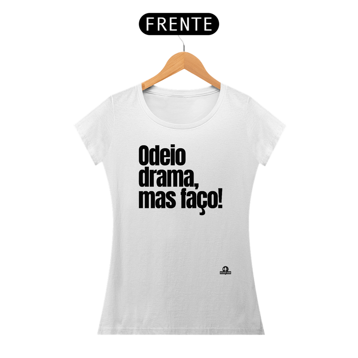 Nome do produto: Camiseta feminina baby long com a frase engraçada \