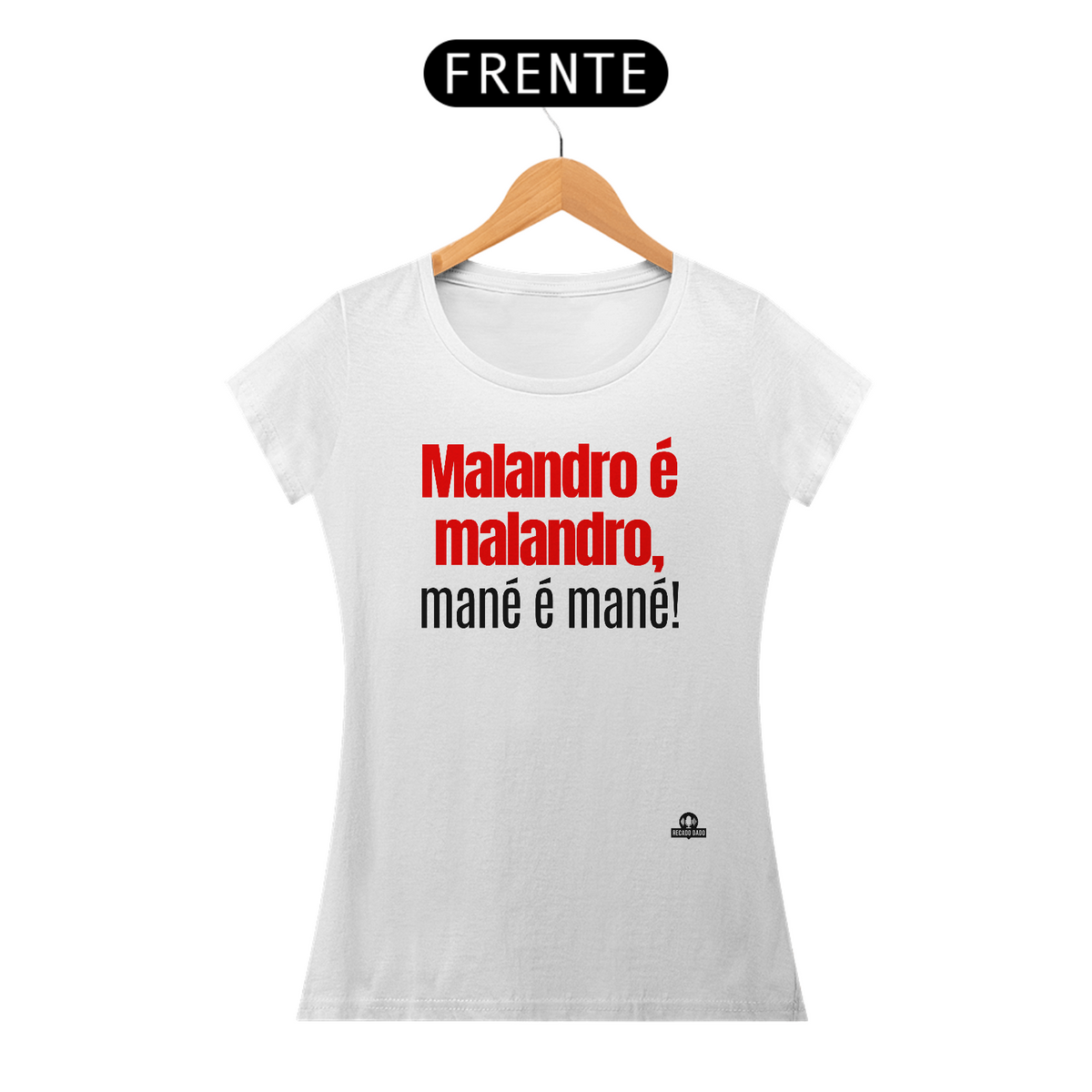 Nome do produto: Camiseta de samba feminina com frase \