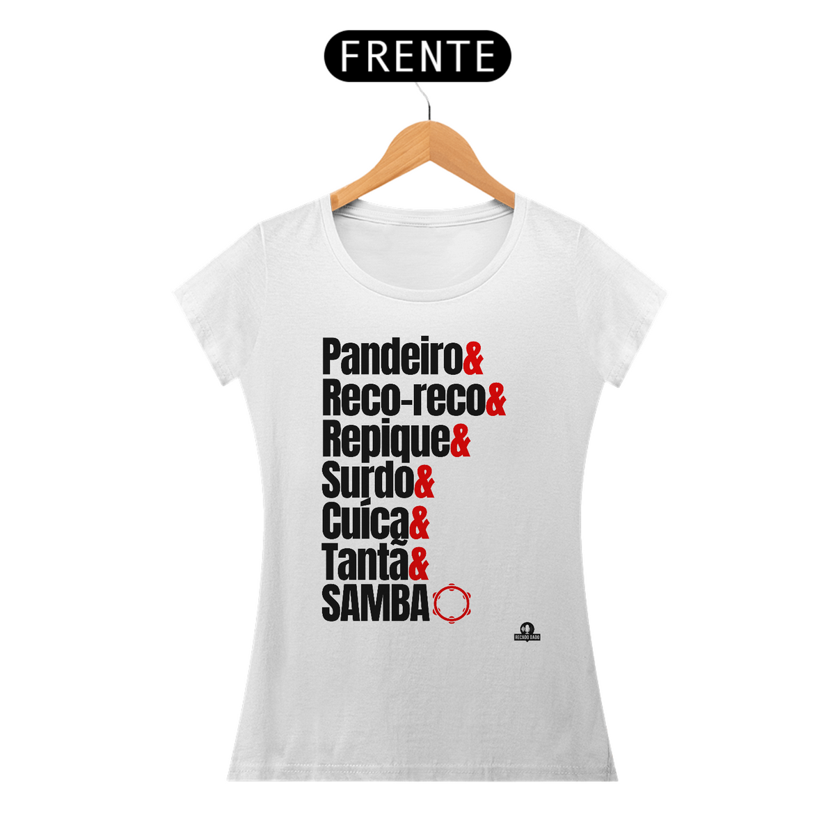 Nome do produto: Camiseta feminina bateria de escola de samba \