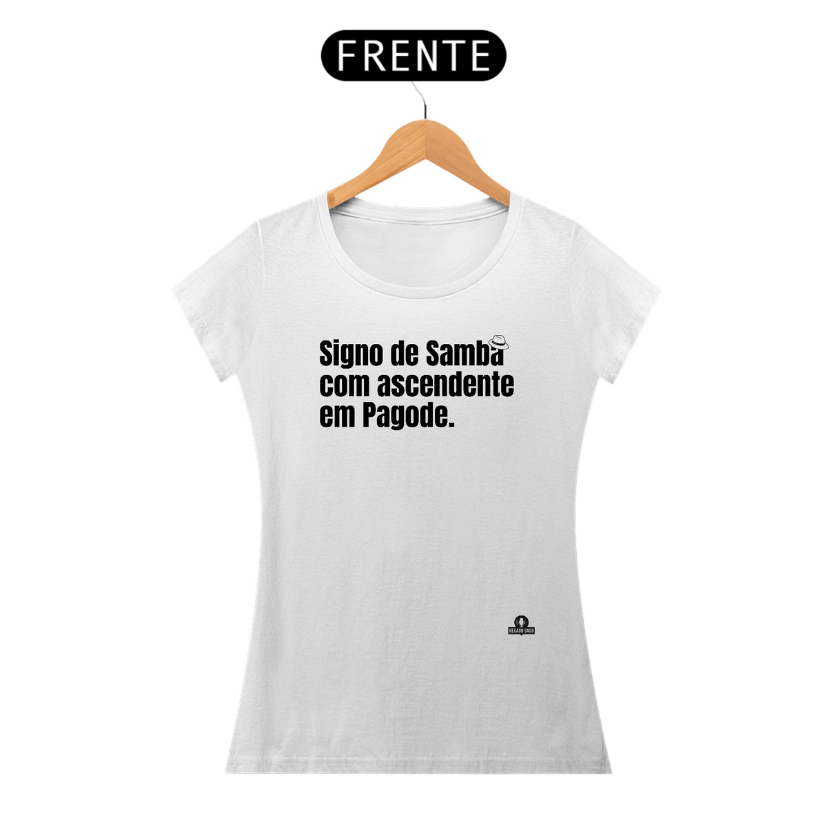 Nome do produto: Camiseta feminina musical frase \