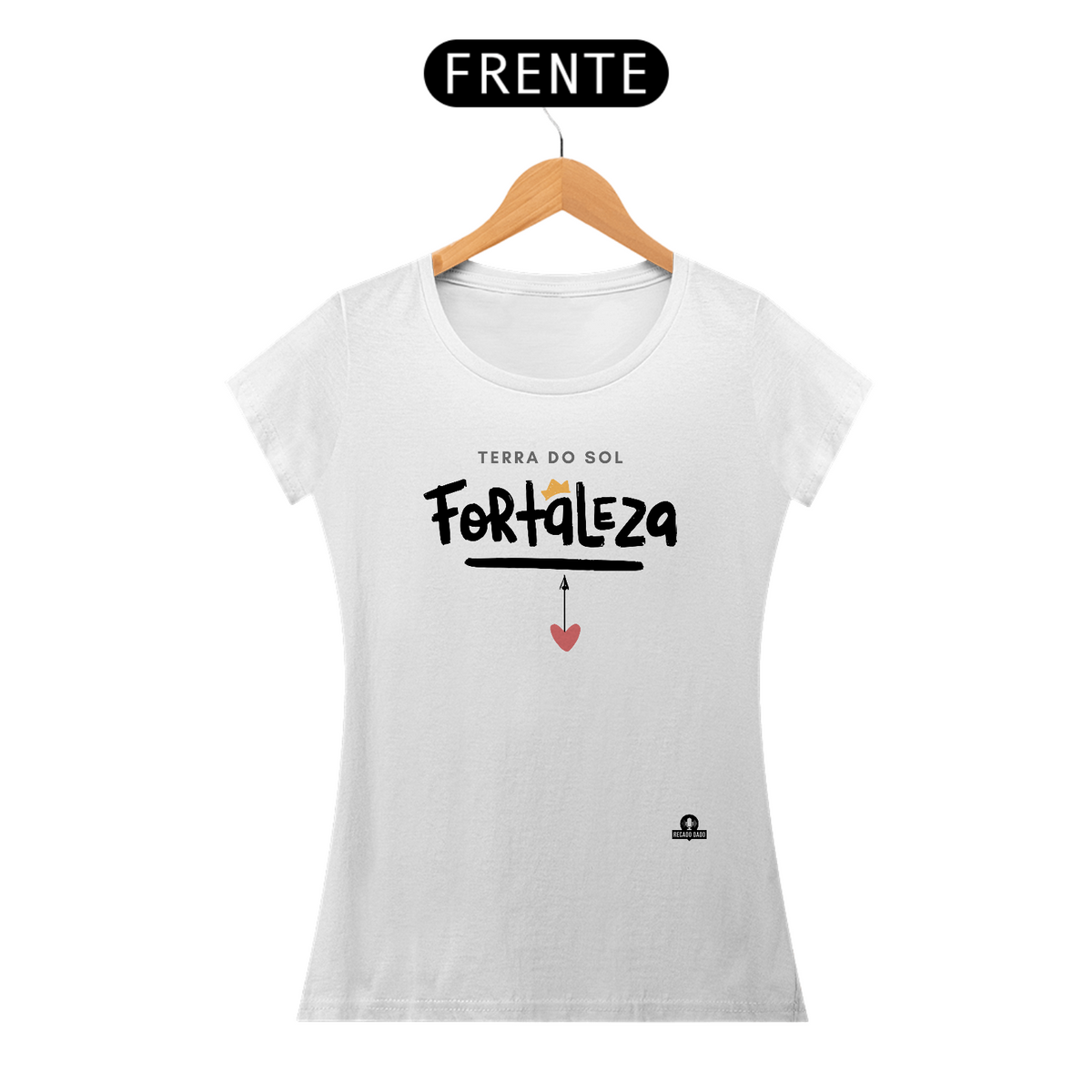 Nome do produto: Camiseta feminina de turismo da linda cidade de Fortaleza - CE, conhecida como a \