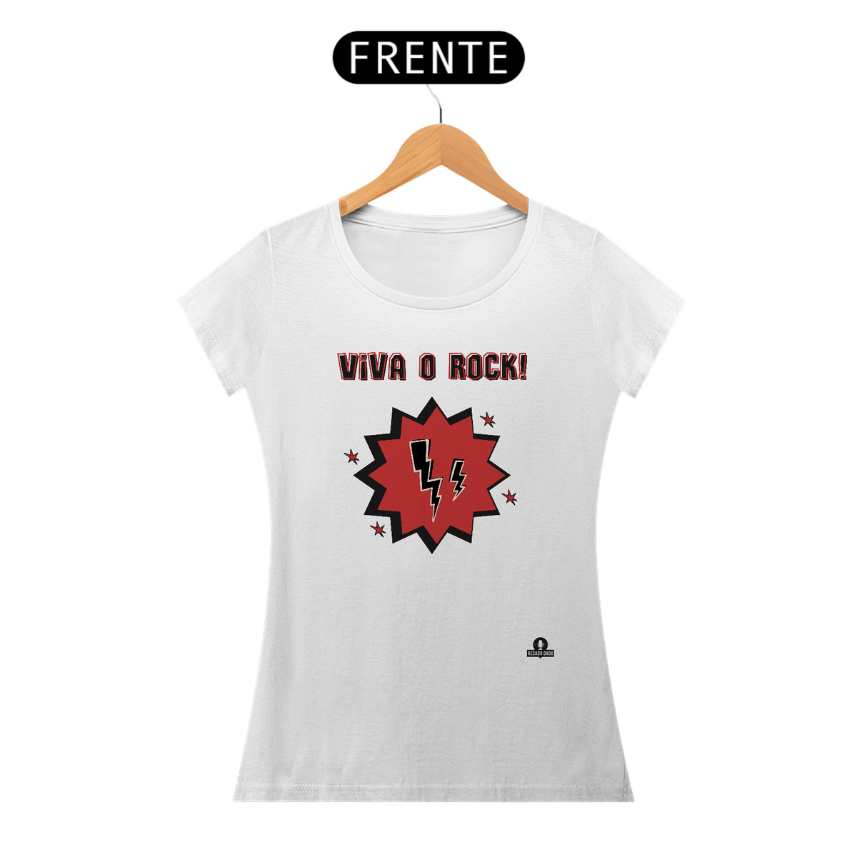 Nome do produto: Camiseta de rock com frase \