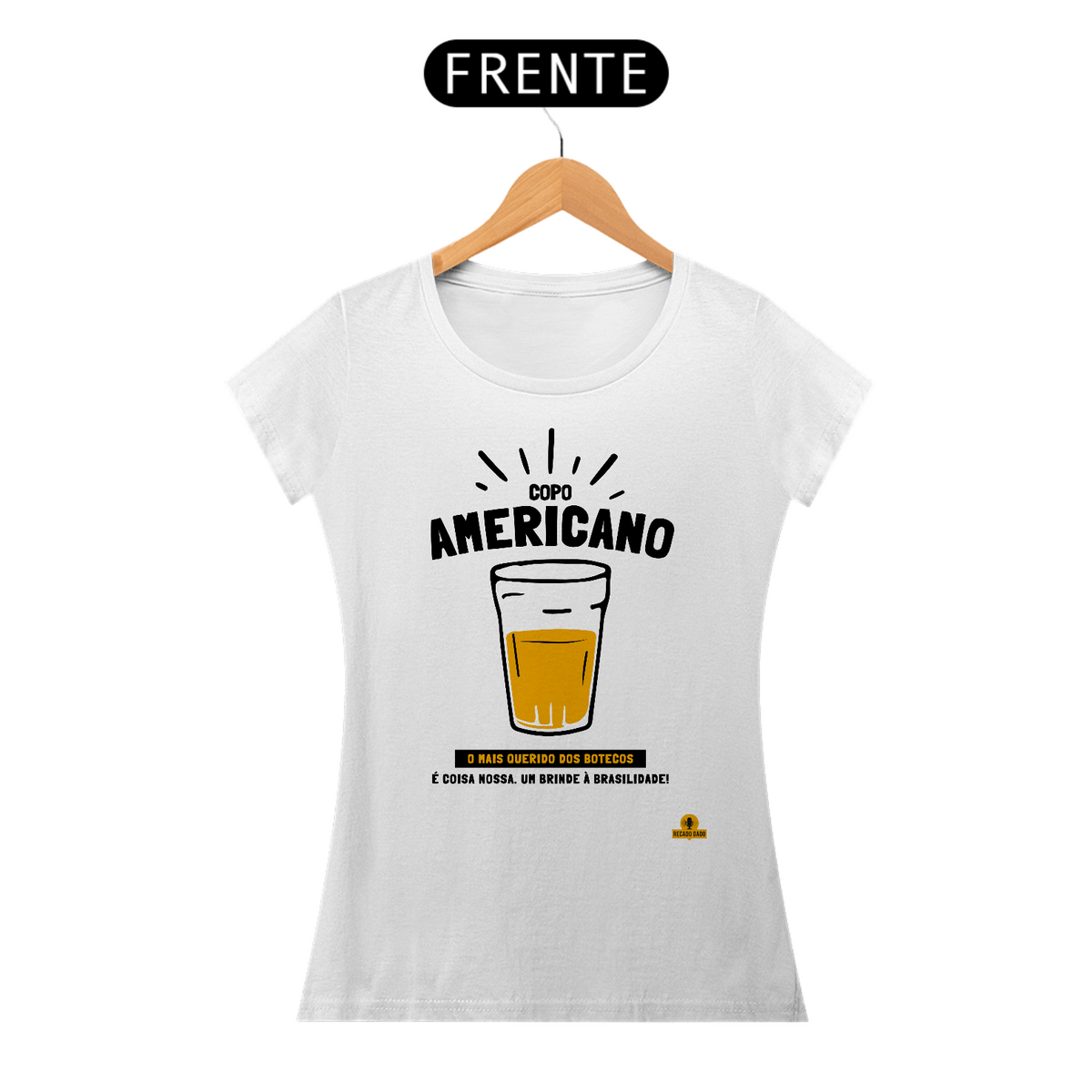 Nome do produto: Camiseta em homenagem ao mais iconico copo brasileiro: o copo americano.