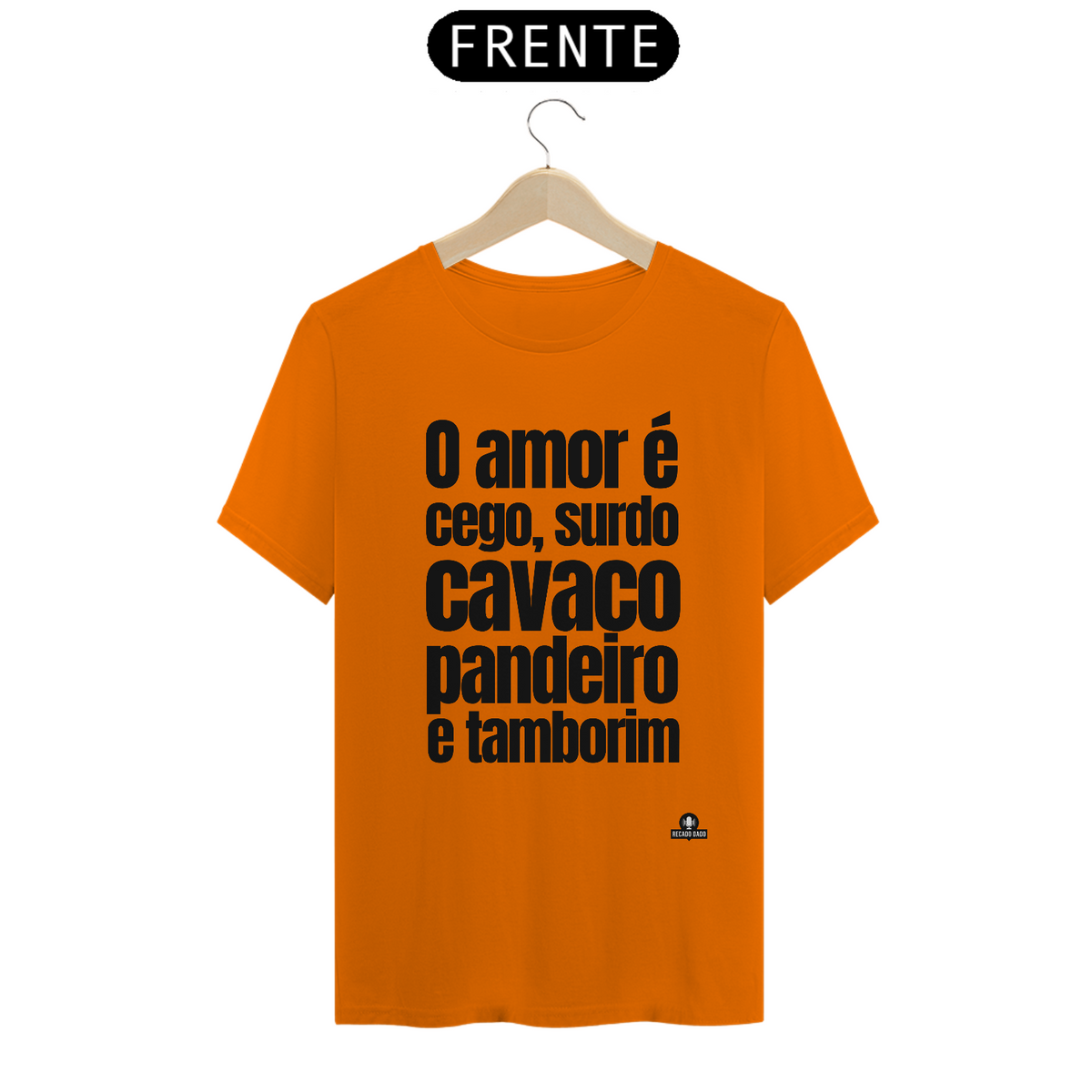 Nome do produto: Camiseta samba com frase \