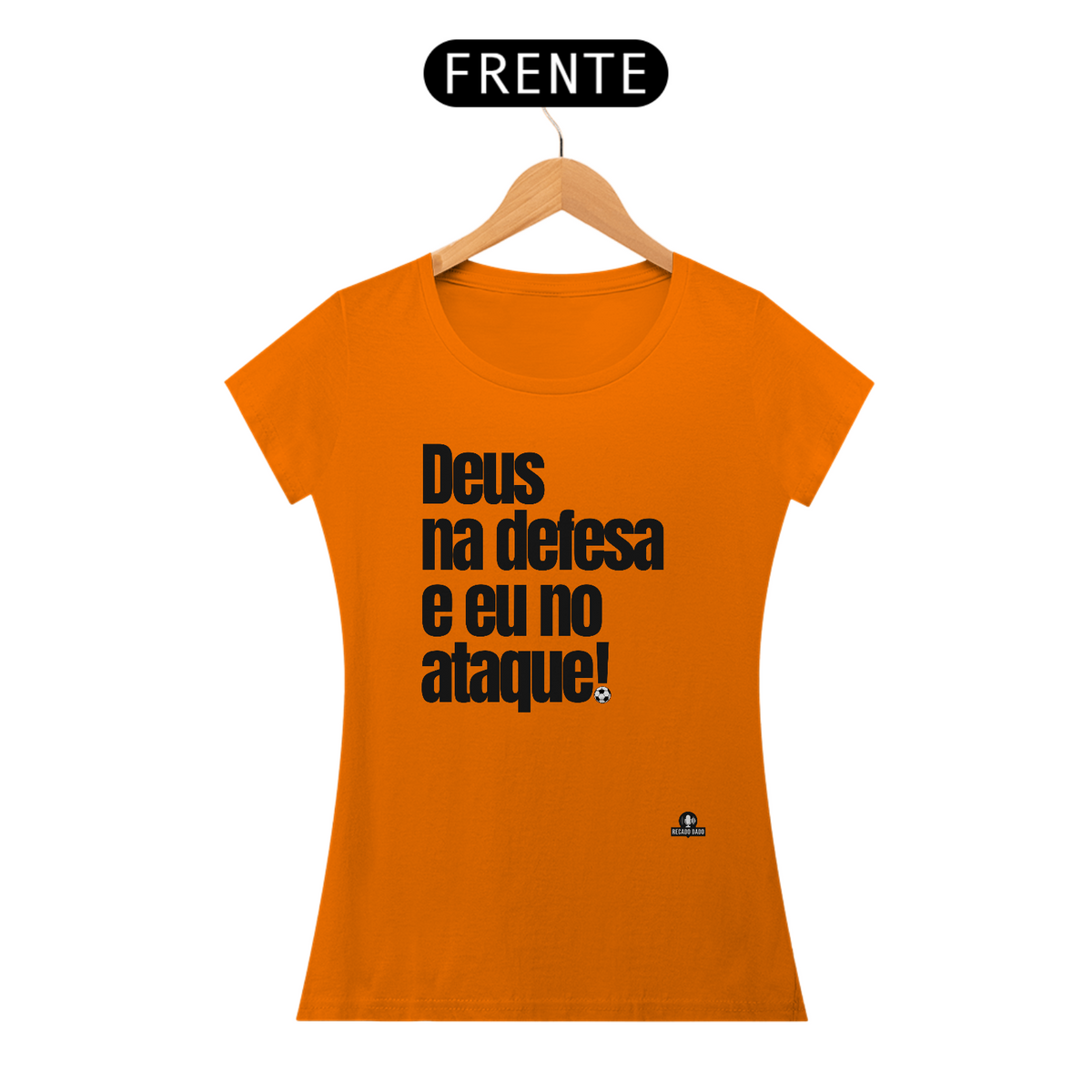 Nome do produto: Camiseta feminina com a frase \