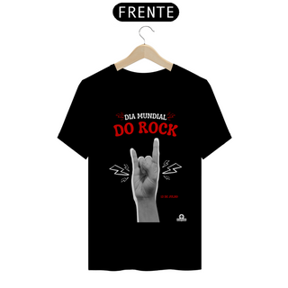 Camiseta Dia Mundial do Rock, mais do que música, um estilo de vida!.