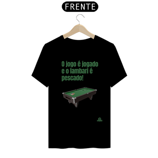 Nome do produtoCamiseta de jogador de sinuca com frase de humor 