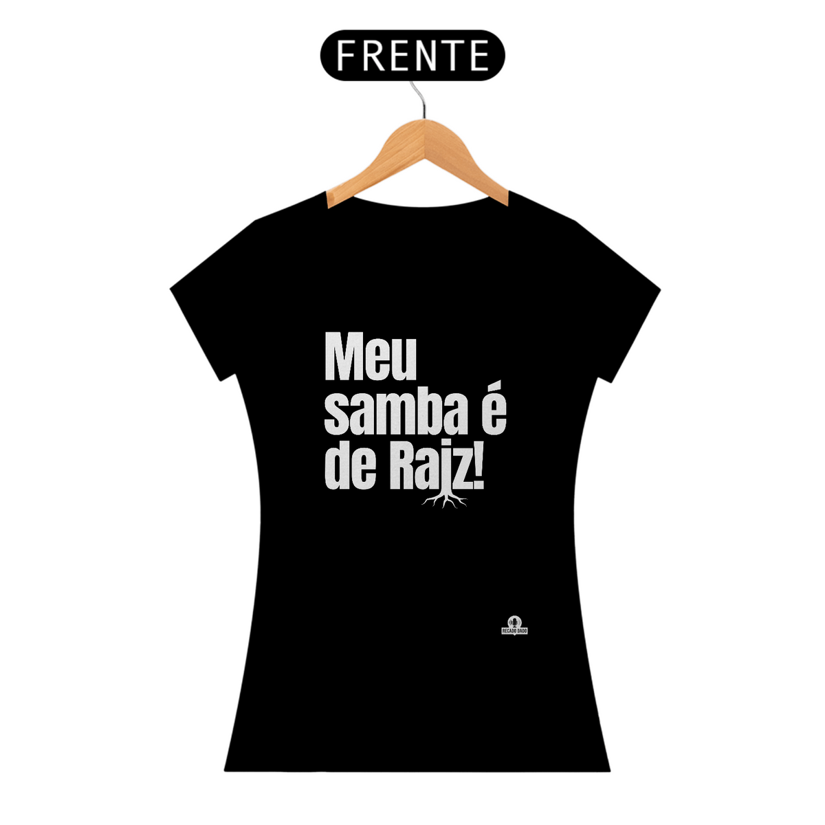 Nome do produto: Camiseta feminina de sambista com frase \