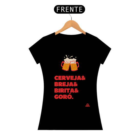 Camiseta de cerveja com frase 