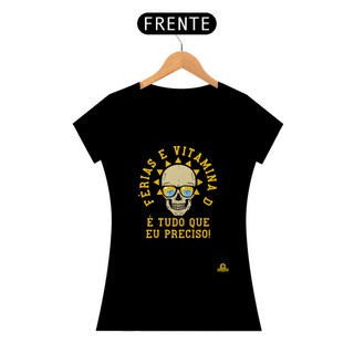 Camiseta com estampa de caveira e frase divertida 