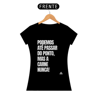 Camiseta feminina com humor 