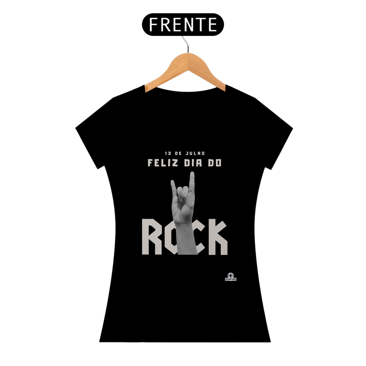 Nome do produto: Camiseta feminina com frase \