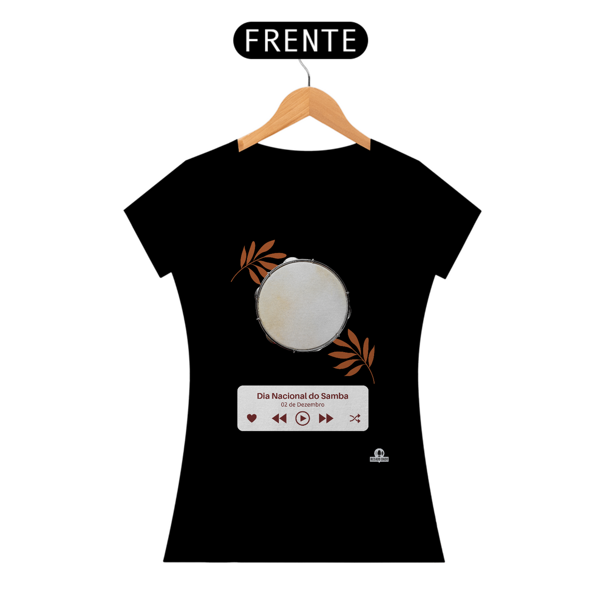 Nome do produto: Camiseta feminina pandeiro \