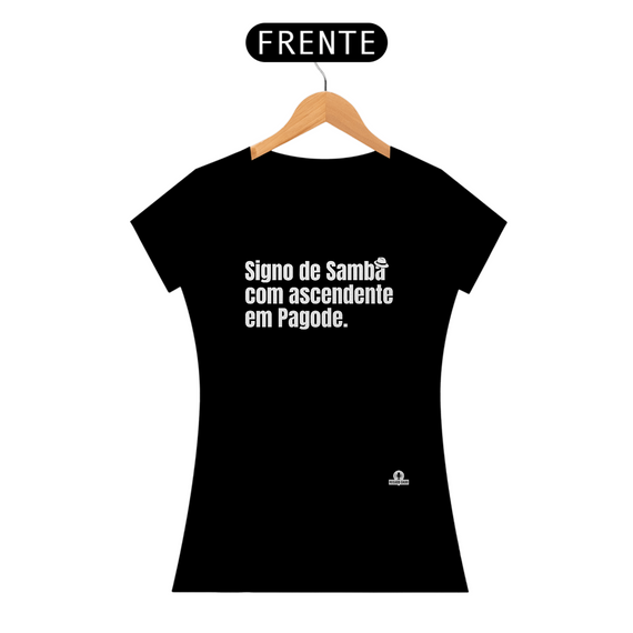 Camiseta feminina musical frase 