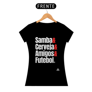 Nome do produtoCamiseta feminina samba frase 