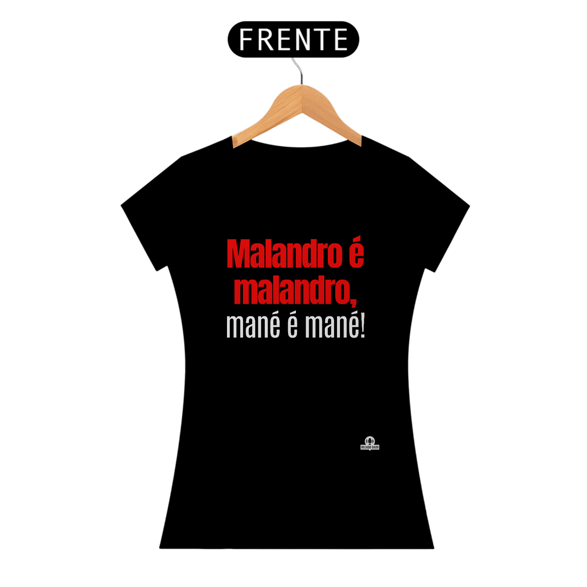 Nome do produto: Camiseta de samba feminina com frase \