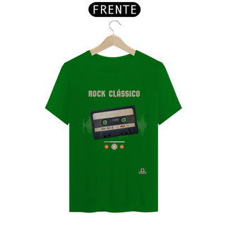 Nome do produtoCamiseta Retrô Rock Clássico com estampa de fita k7.