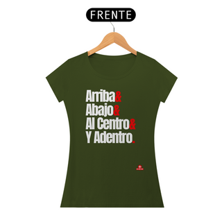 Nome do produtoCamiseta feminina sobre o 