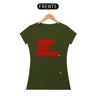 Nome do produtoCamiseta feminina engraçada com frase de futebol 