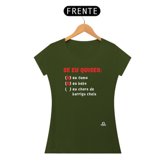 Nome do produtoCamiseta feminina engraçada 