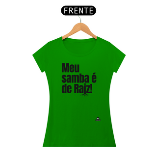 Nome do produtoCamiseta feminina de sambista com frase 