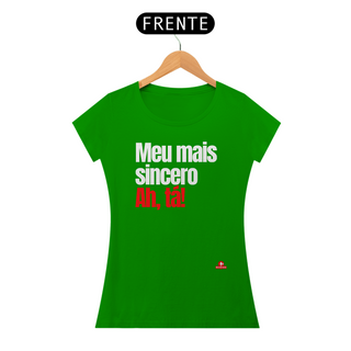 Nome do produtoCamiseta feminina com humor e frase irônica 