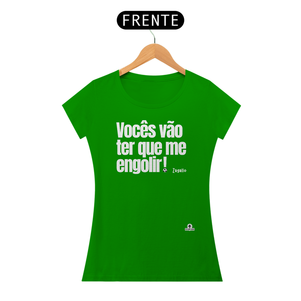 Nome do produto: Camiseta de futebol com frase \