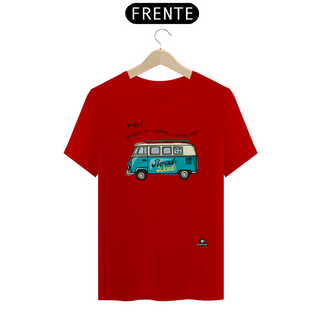 Nome do produtoCamiseta de viagem com linda estampa de Kombi motor home e a frase 