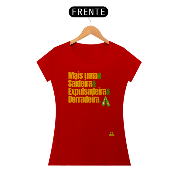 Camiseta feminina de bar com frase 