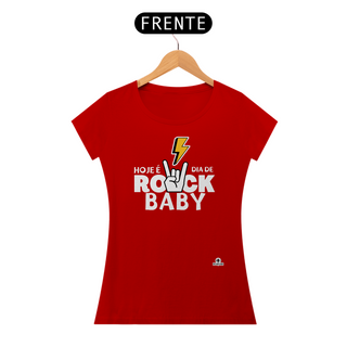 Nome do produtoCamiseta feminina estilizada de rock com frase 