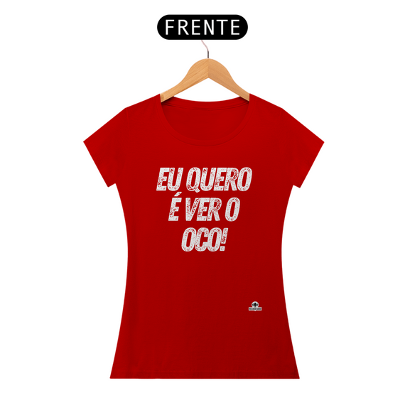 Camiseta feminina de rock com frase 