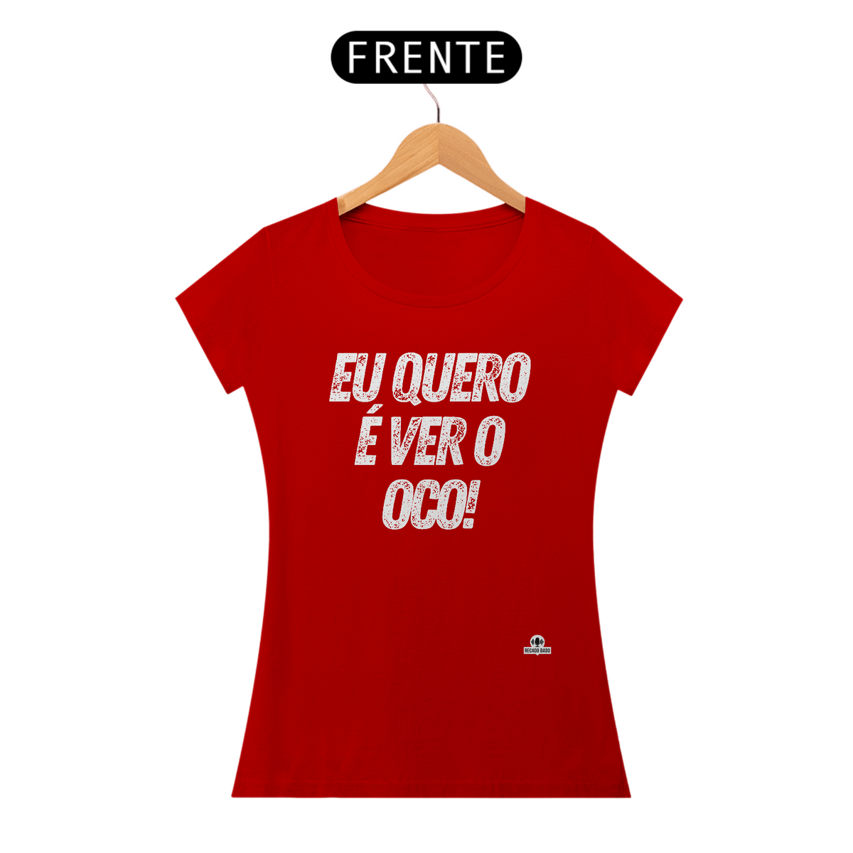 Nome do produto: Camiseta feminina de rock com frase \