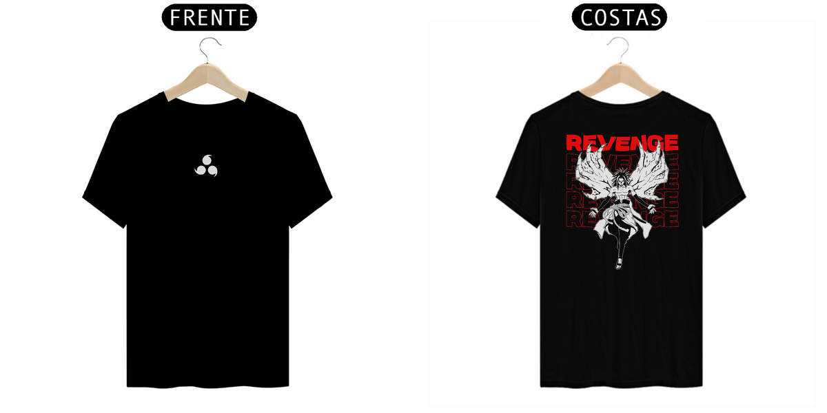 Nome do produto: Camiseta Preta - Revenge (Frente/Costas)